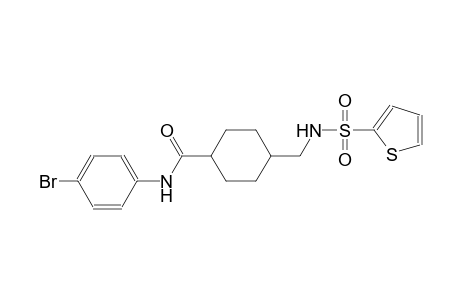 N-(4-bromophenyl)-4-{[(2-thienylsulfonyl)amino]methyl}cyclohexanecarboxamide