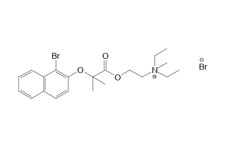 diethyl(2-hydroxyethyl)methylammonium bromide, 2-[(1-bromo-2-naphthyl)oxy]-2-methylpropionate