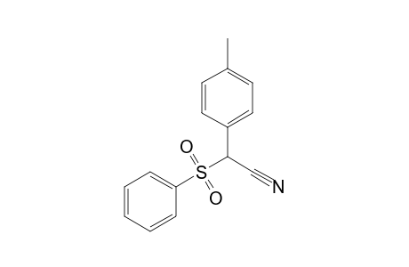 2-(4-Methylphenyl)-2-(phenylsulfonyl)ethanenitrile