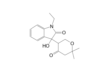 3-(6,6-dimethyl-4-oxotetrahydro-2H-pyran-3-yl)-1-ethyl-3-hydroxy-1,3-dihydro-2H-indol-2-one