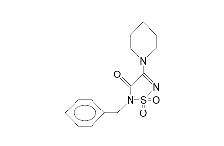 1,2,5-Thiadiazol-3(2H)-one, 2-(phenylmethyl)-4-(1-piperidinyl)-, 1,1-dioxide
