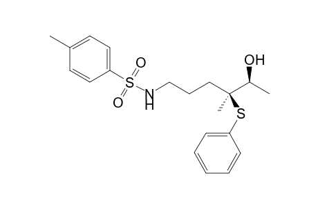 (4RS,5RS)-N-[5-Hydroxy-4-methyl-4-(phenylthio)hexyl]tosylamide