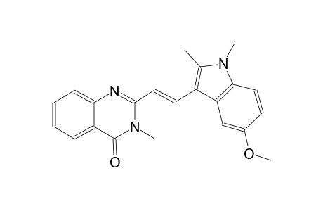 4(3H)-quinazolinone, 2-[(E)-2-(5-methoxy-1,2-dimethyl-1H-indol-3-yl)ethenyl]-3-methyl-