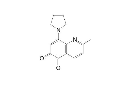 2-methyl-8-(1-pyrrolidinyl)-5,6-quinolinedione