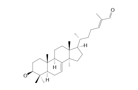 KIUSIANIN-A;3-BETA-HYDROXY-LANOSTANE-7,(24E)-DIEN-26-AL