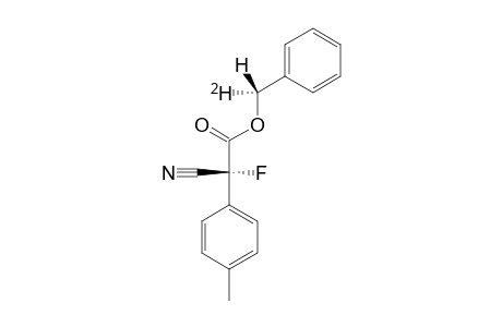 (S)-[1-(2)H]-PHENYLMETHYL-(R)-2-CYANO-2-FLUORO-2-(4-METHYLPHENYL)-ACETATE