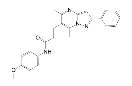 pyrazolo[1,5-a]pyrimidine-6-propanamide, N-(4-methoxyphenyl)-5,7-dimethyl-2-phenyl-