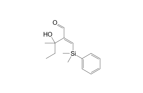 (E)-2-[(Dimethylphenylsilyl)methylene]-3-hydroxy-3-methylpentanal