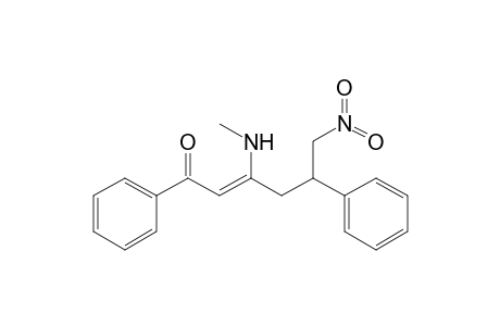 1,5-Diphenyl-3-(N-methylamino)-6-nitrohex-2-en-1-one