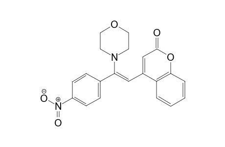 (E)-4-(2-Morpholino-2-(4-nitrophenyl)vinyl)-2H-chromen-2-one