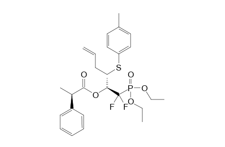 (1R,2S,2'R)-1-[(Diethoxyphosphoryl)difluoromethyl]-2-(4-methylphenylthio)pent-4-enyl 2'-phenylpropionate