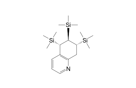 Quinoline, 5,6,7,8-tetrahydro-5,6,7-tris(trimethylsilyl)-, (5.alpha.,6.beta.,7.alpha.)-