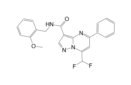 7-(difluoromethyl)-N-(2-methoxybenzyl)-5-phenylpyrazolo[1,5-a]pyrimidine-3-carboxamide