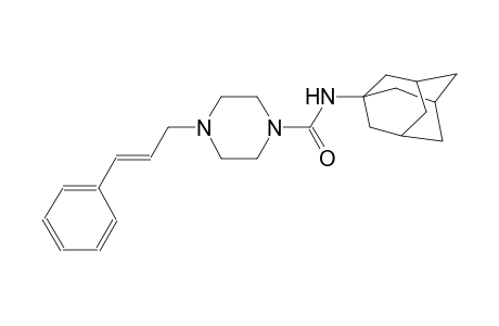N-(1-adamantyl)-4-[(2E)-3-phenyl-2-propenyl]-1-piperazinecarboxamide