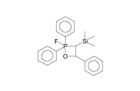 2,2-DIPHENYL-2-FLUORO-3-TRIMETHYLSILYL-4-PHENYL-1,2LAMBDA5-OXAPHOSPHETANE