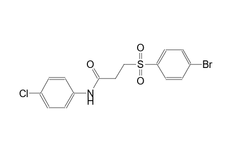 propanamide, 3-[(4-bromophenyl)sulfonyl]-N-(4-chlorophenyl)-