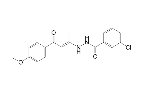3-Chloro-N'-[(1E)-3-(4-methoxyphenyl)-1-methyl-3-oxo-1-propenyl]benzohydrazide