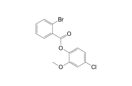 2-Bromobenzoic acid, 2-methoxy-4-chlorophenyl ester