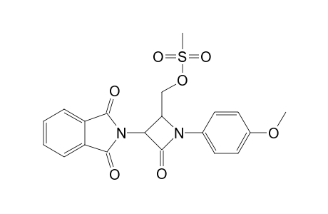 4-Mesyloxymethyl-1-(4'-methoxyphenyl)-3-phthalimidoazetidin-2-one
