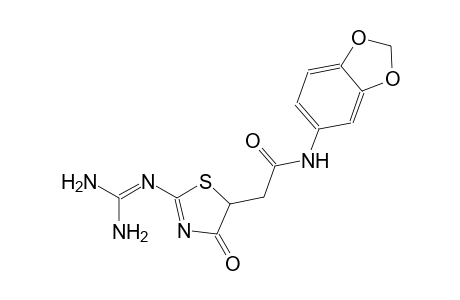 5-thiazoleacetamide, N-(1,3-benzodioxol-5-yl)-2-[(diaminomethylene)amino]-4,5-dihydro-4-oxo-