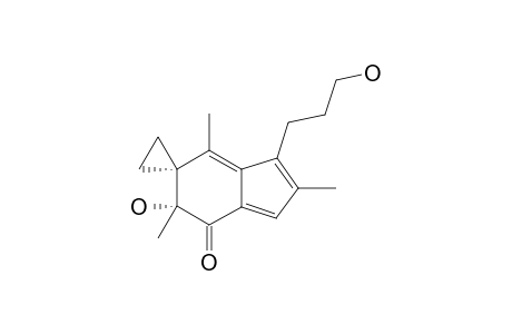 (5'R)-5'-hydroxy-1'-(3-hydroxypropyl)-2',5',7'-trimethylspiro[cyclopropane-1,6'-indene]-4'-one