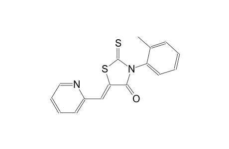 (5Z)-3-(2-methylphenyl)-5-(2-pyridinylmethylene)-2-thioxo-1,3-thiazolidin-4-one