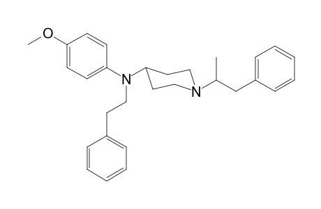 N-4-Methoxyphenyl-N-2-phenylethyl-1-(1-phenylpropan-2-yl)piperidin-4-amine