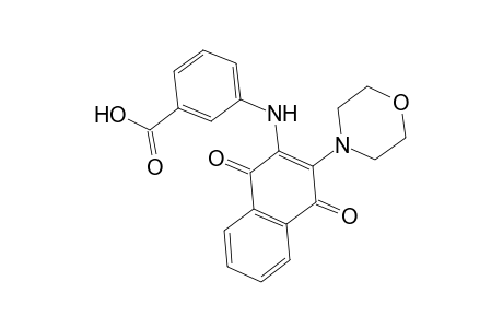 3-(3-Morpholin-4-yl-1,4-dioxo-1,4-dihydro-naphthalen-2-ylamino)-benzoic acid