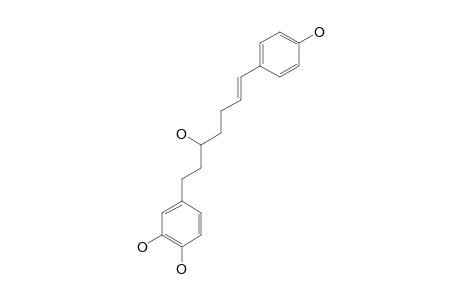 1-(3,4-DIHYDROXYPHENYL)-7-(4-HYDROXYPHENYL)-(6-E)-6-HEPTEN-3-OL
