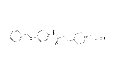 1-piperazinepropanamide, 4-(2-hydroxyethyl)-N-[4-(phenylmethoxy)phenyl]-