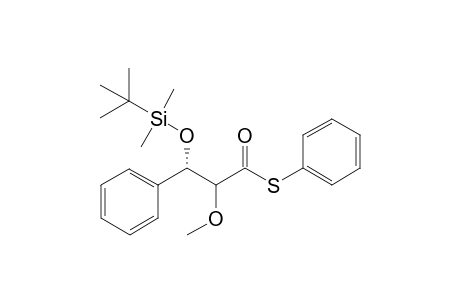S-Phenyl (2RS,3R)-3-(tert-butyldimethylsiloxy)-2-methoxy-3-phenylpropanethioate