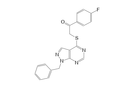 2-[(1-benzyl-1H-pyrazolo[3,4-d]pyrimidin-4-yl)sulfanyl]-1-(4-fluorophenyl)ethanone