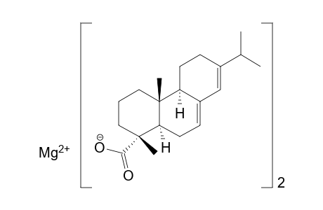 Rosin hardened with mg(oh)2