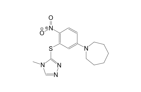 1H-azepine, hexahydro-1-[3-[(4-methyl-4H-1,2,4-triazol-3-yl)thio]-4-nitrophenyl]-