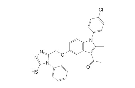 1-[1-(4-chlorophenyl)-2-methyl-5-[(4-phenyl-5-sulfanylidene-1H-1,2,4-triazol-3-yl)methoxy]-3-indolyl]ethanone