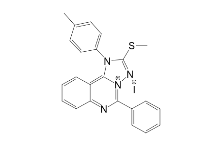 1-(4-Methylphenyl)-2-methylthio-5-phenyl-1,3,4-triazo[3,2-c]quinazoline iodide