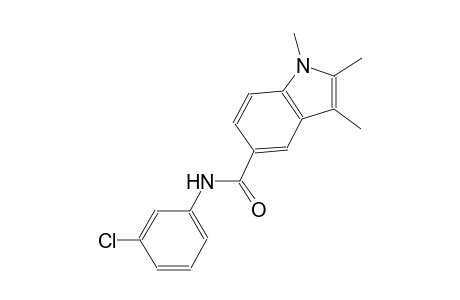 N-(3-chlorophenyl)-1,2,3-trimethyl-1H-indole-5-carboxamide
