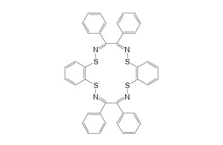 Dibenzo[g,o][1,6,9,14,2,5,10,13]tetrathiatetraazacyclohexadecine, 7,8,17,18-tetraphenyl-