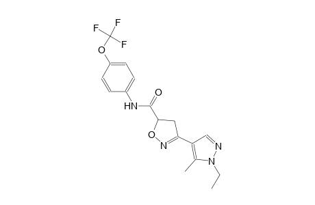 5-isoxazolecarboxamide, 3-(1-ethyl-5-methyl-1H-pyrazol-4-yl)-4,5-dihydro-N-[4-(trifluoromethoxy)phenyl]-