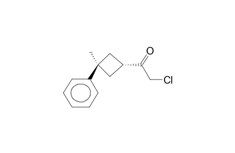 TRANS-1-PHENYL-1-METHYL-3-(2-CHLORO-1-OXOETHYL)CYCLOBUTANE