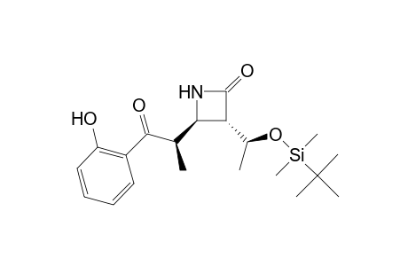 .beta.-(3S,4R)-3-[(R)-1-(t-Butyldimethylsilyloxy)ethyl]-4-[(R)-1-(2-hydroxybenzoyl)ethyl]-2-azetidinone