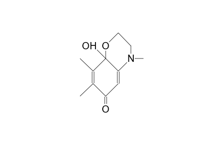 2-(2-Hydroxyethyl)methyl-amino-5,6-dimethyl-1,4-benzoquinol