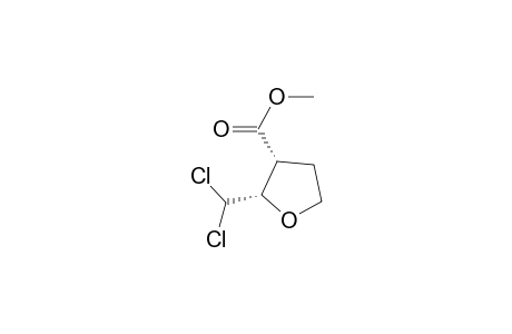 3-Furancarboxylic acid, 2-(dichloromethyl)tetrahydro-, methyl ester, cis-