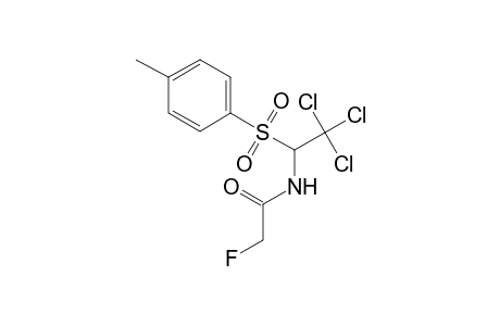 2-Fluoro-N-(2,2,2-trichloro-1-[(4-methylphenyl)sulfonyl]ethyl)acetamide