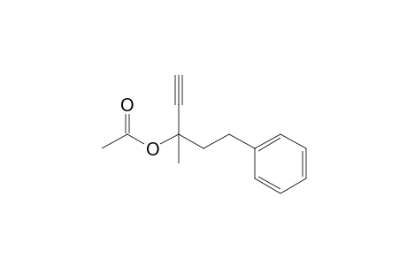 3-Acetoxy-3-methyl-5-phenylpent-1-yne