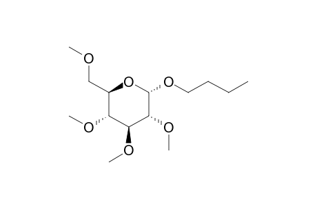 n-Butyl 2,3,4,6-tetra-methyl-.alpha.,D-glucopyranoside