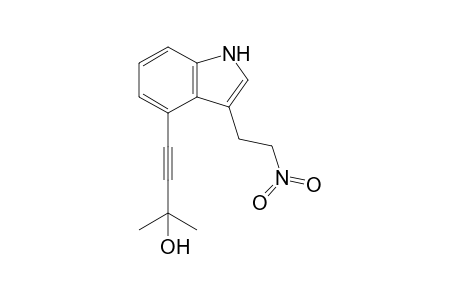 2-methyl-4-[3-(2-nitroethyl)-1H-indol-4-yl]-3-butyn-2-ol