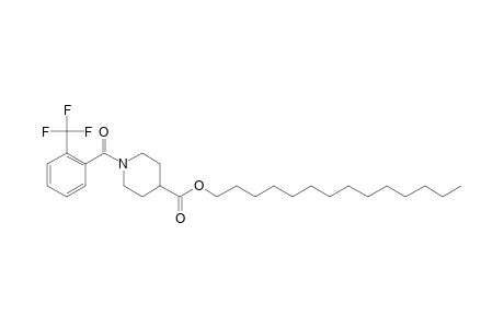 Isonipecotic acid, N-(2-trifluoromethylbenzoyl)-, tetradecyl ester