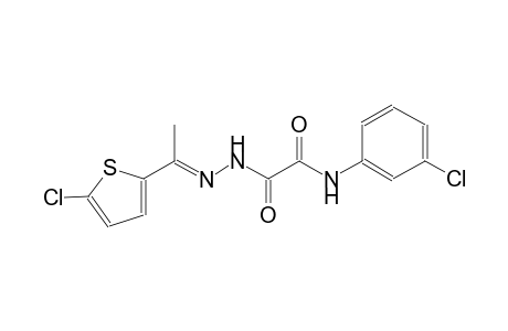 N-(3-chlorophenyl)-2-{(2E)-2-[1-(5-chloro-2-thienyl)ethylidene]hydrazino}-2-oxoacetamide