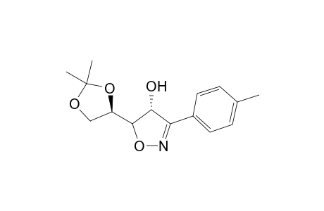 (4R,5R,1'R)-4-Hydroxy-3-(4-methylphenyl)-5-(2',2'-dimethyl-1',3'-dioxolan-1'-yl)-.delta.(2)isoxazoline